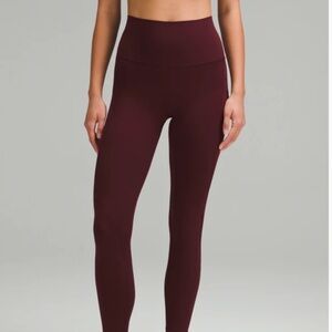 Lululemon Align Leggings 28” in Maroon - Never Worn